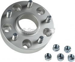  Wheel spacer with studs and nuts, 38 mm